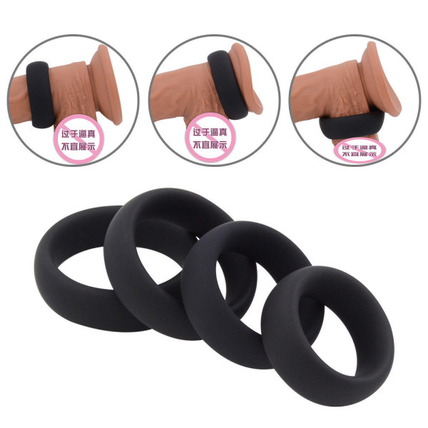  Flexible Silicone Cock Rings Time Delay Ejaculation 40mm