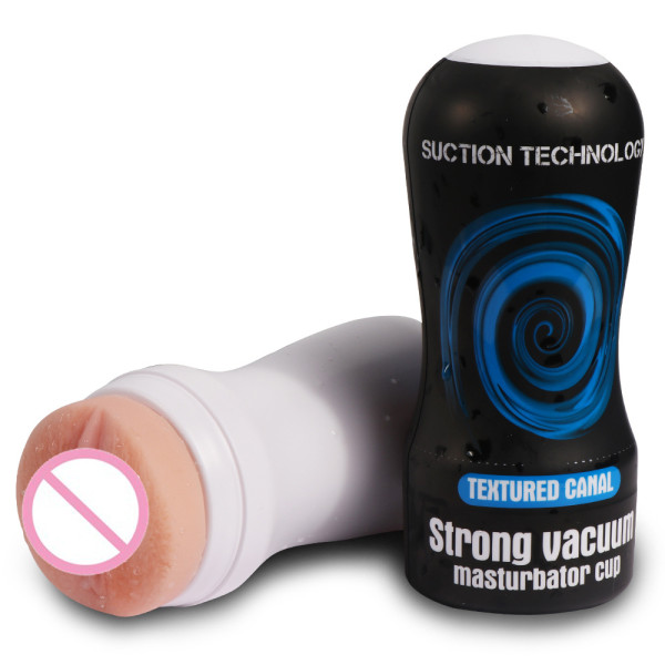 Strong Vacuum Masturbator Cup Soft Silicone Realistic Pussy Aircraft Cup For Men
